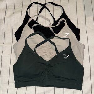 Gymshark ruched sport bra bundle